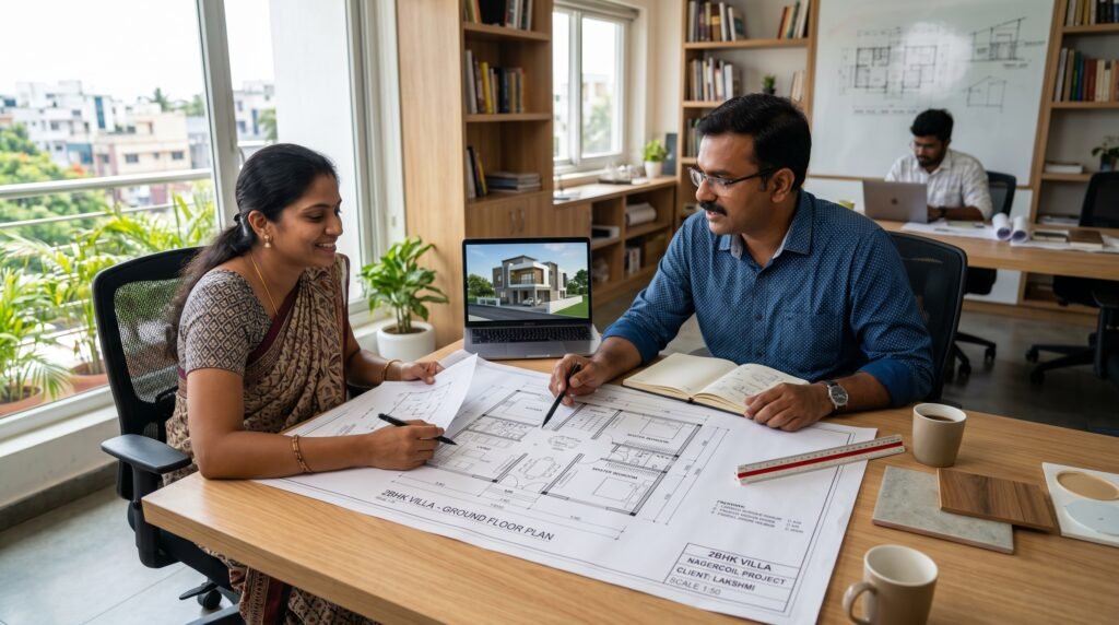 2BHK house construction in Nagercoil