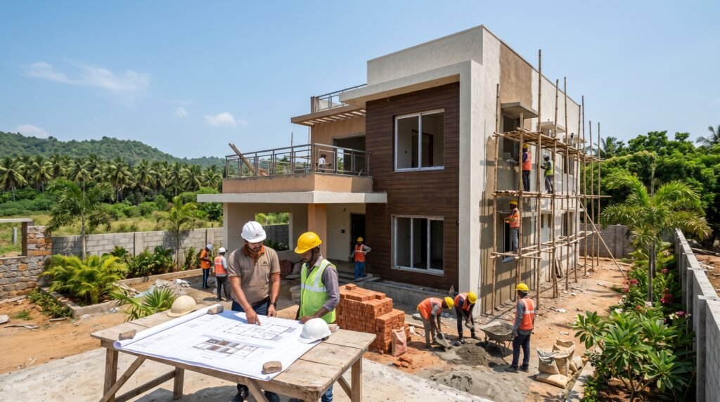 2BHK house construction in Nagercoil